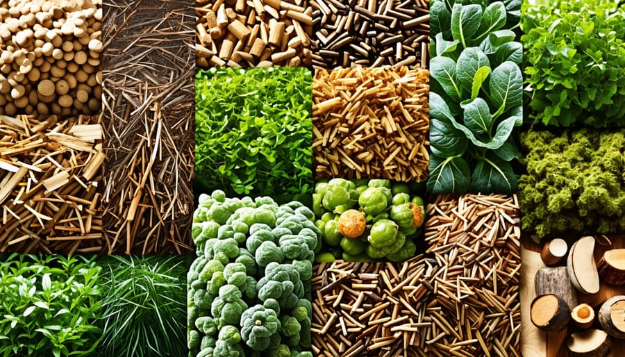 Collage of biomass sources for bioenergy production in Australia