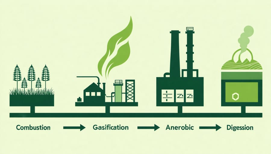 Visual representation of bioenergy conversion technologies