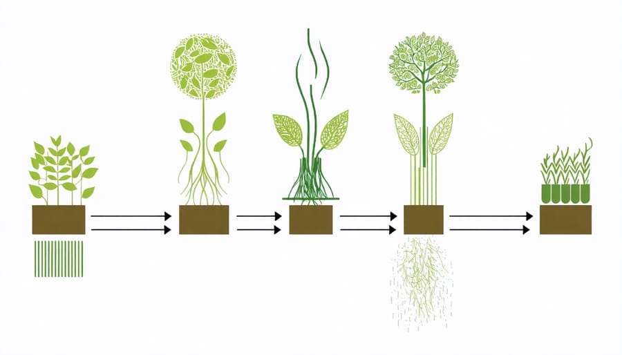 Conceptual diagram illustrating the biomass to bioenergy conversion process