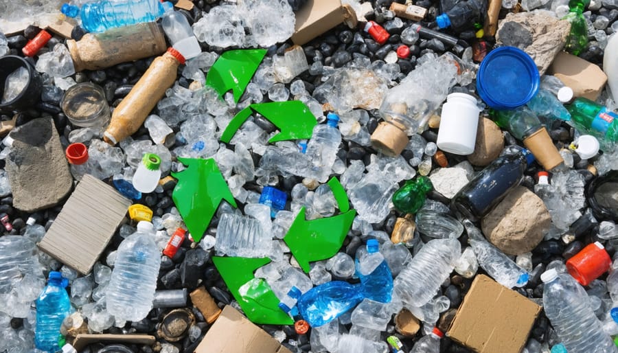 Recyclable and reusable waste materials in a circular economy