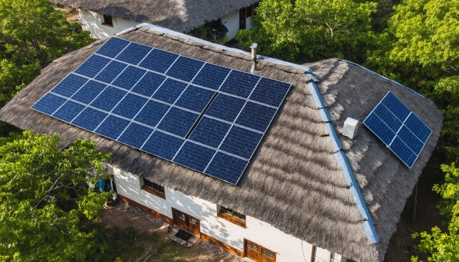 Solar power project in an off-grid Aboriginal community in Australia