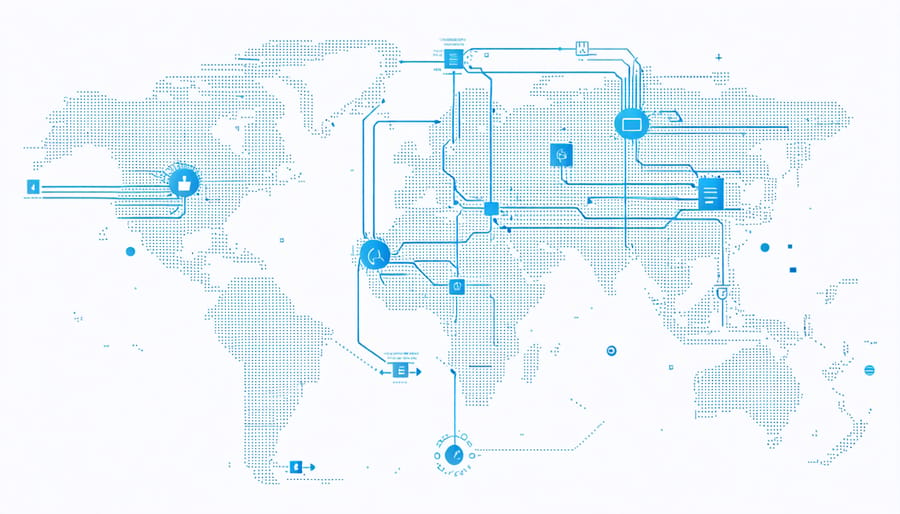 Infographic depicting international bioenergy collaboration networks with Australia at the center