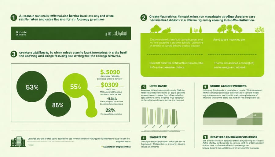 Visual representation of Australian bioenergy trade barriers including tariff percentages and import restrictions