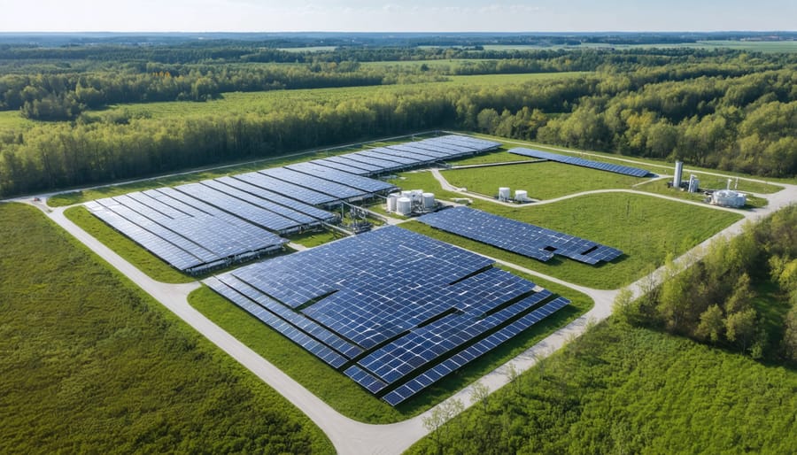 Modern joint bioenergy research facility with integrated renewable energy systems