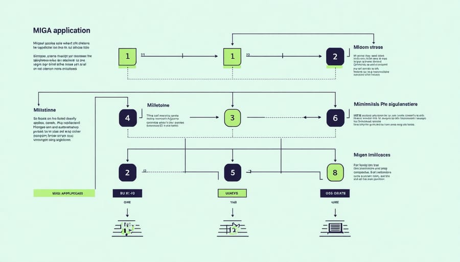 Step-by-step visualization of MIGA's application process for investment guarantees