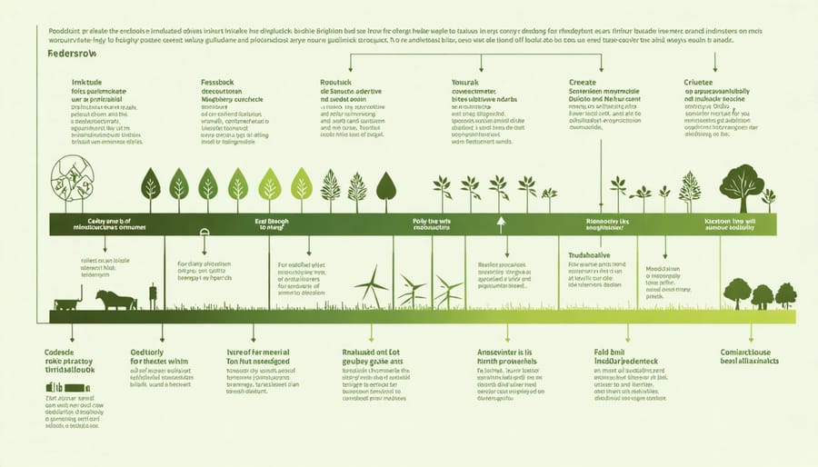 Bioenergy production lifecycle diagram with sustainability assessment metrics