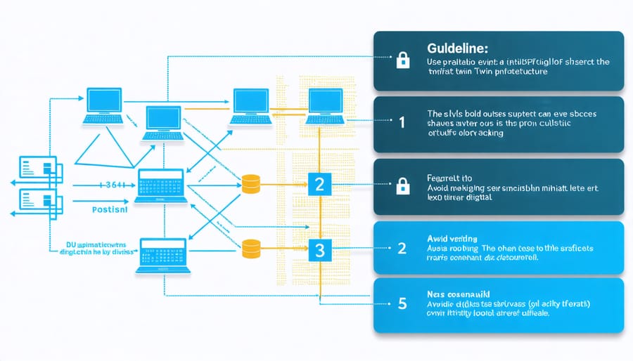 Infographic of cybersecurity measures protecting 5G digital twin systems