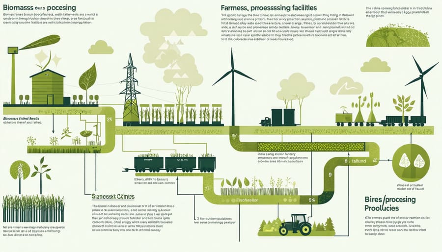 Network diagram illustrating digital connections between bioenergy stakeholders in Australia