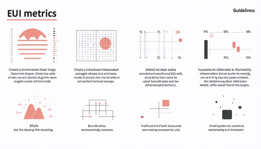 Visual representation of Energy Use Intensity metrics with key performance indicators and measurement units