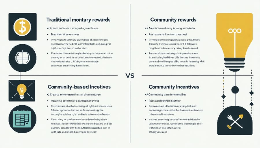 Comparison diagram of money-based and social-based environmental incentives