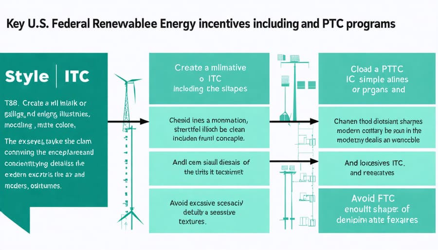 Visual representation of major U.S. renewable energy subsidy programs and their monetary values