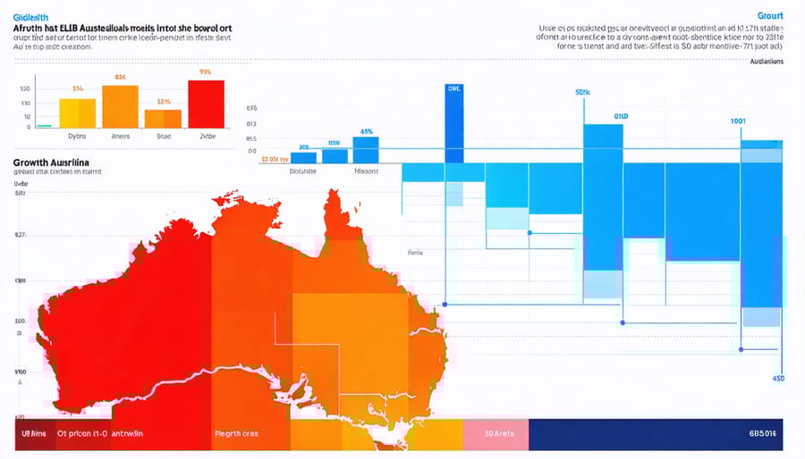 Graph showing the increasing adoption and value of sustainability-linked bonds in Australia over time