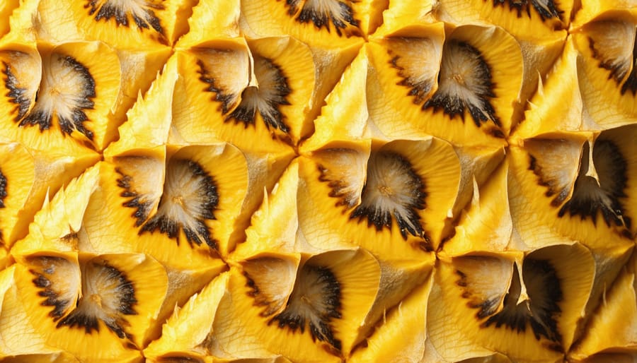 Detailed view of sustainable leather alternative made from pineapple leaf fibers