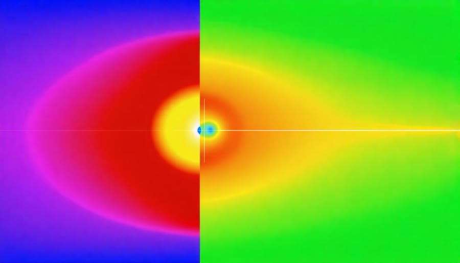 Graph comparing light absorption capabilities of traditional vs quantum dot solar cells across different wavelengths