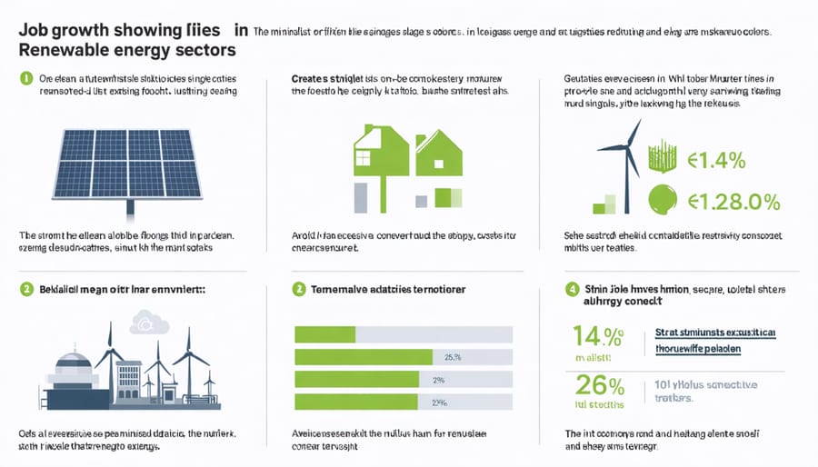 Visual representation of employment opportunities and economic growth in Australian renewable energy industries