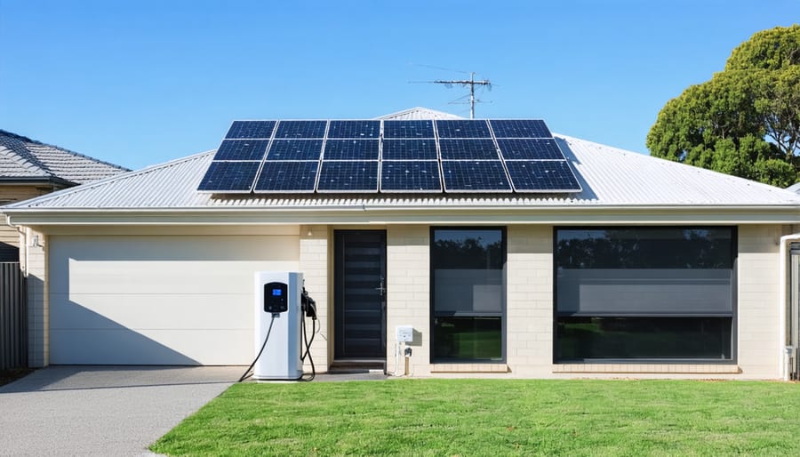 Modern Australian home showcasing integrated renewable energy solutions