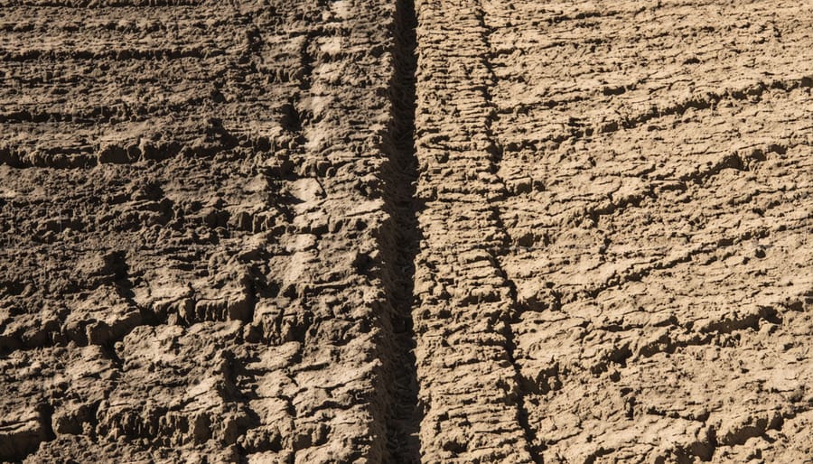 Comparison showing soil structure differences between tilled and no-till farming methods