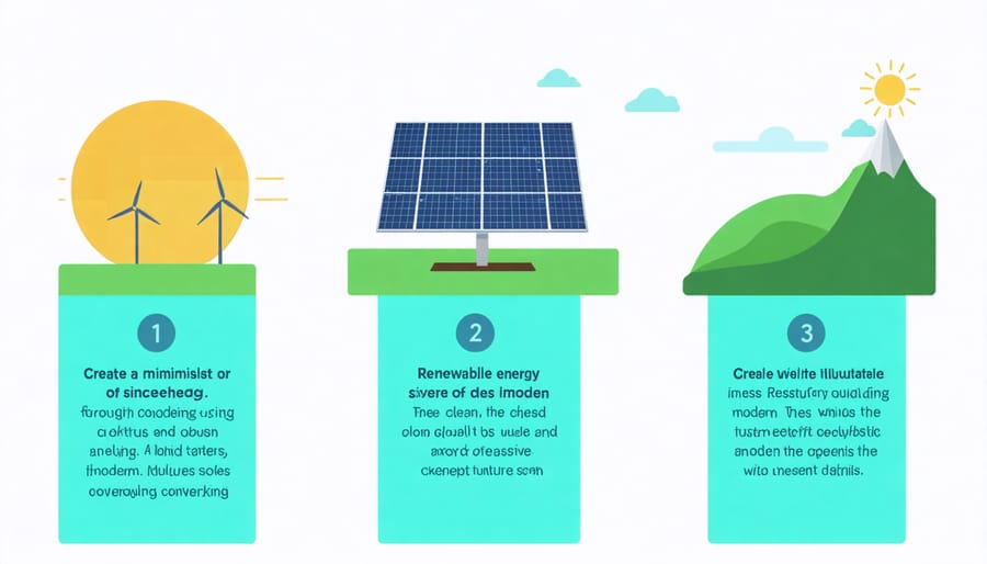 Visual guide showing steps to invest in renewable energy crowdfunding projects