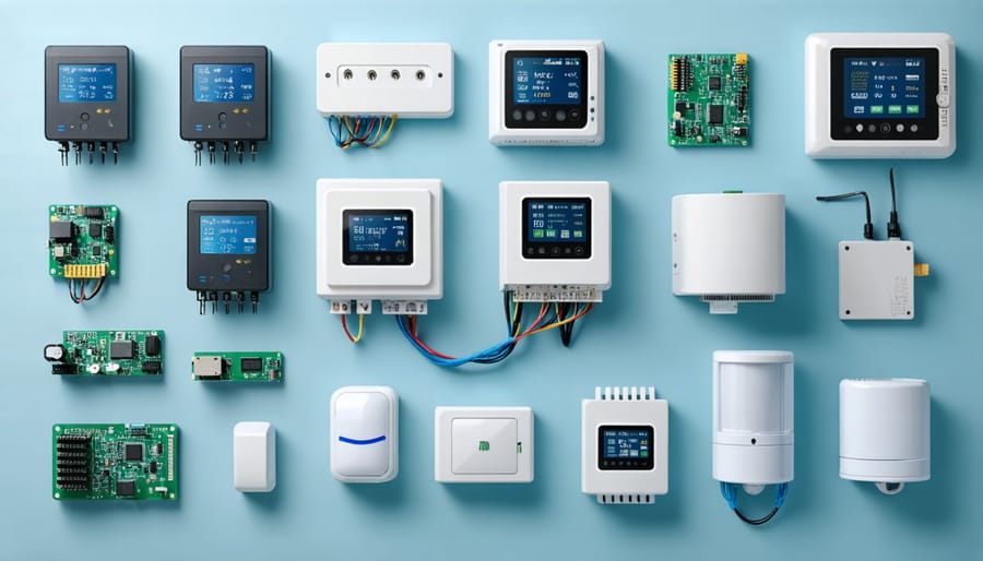Various IoT devices and sensors used in smart energy monitoring systems