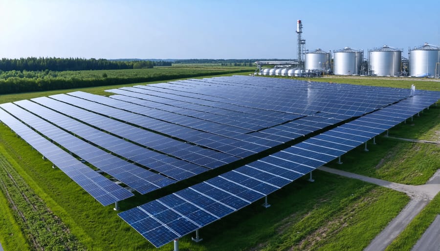 Solar farm powering green hydrogen production facility in Australia