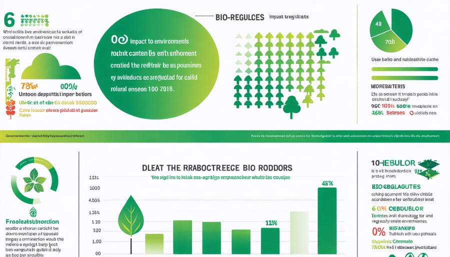 Visual representation of environmental benefits including emissions reduction and sustainability metrics