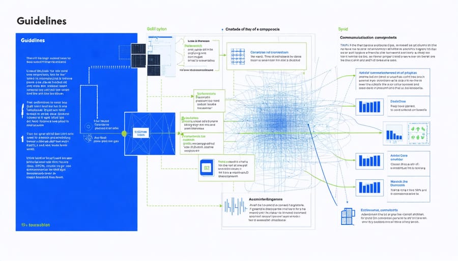 Flowchart illustrating data exchange standards between smart meters, inverters, and grid control systems