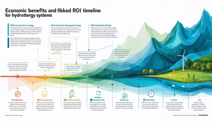 Visual representation of cost analysis and economic benefits of hydrokinetic energy implementation