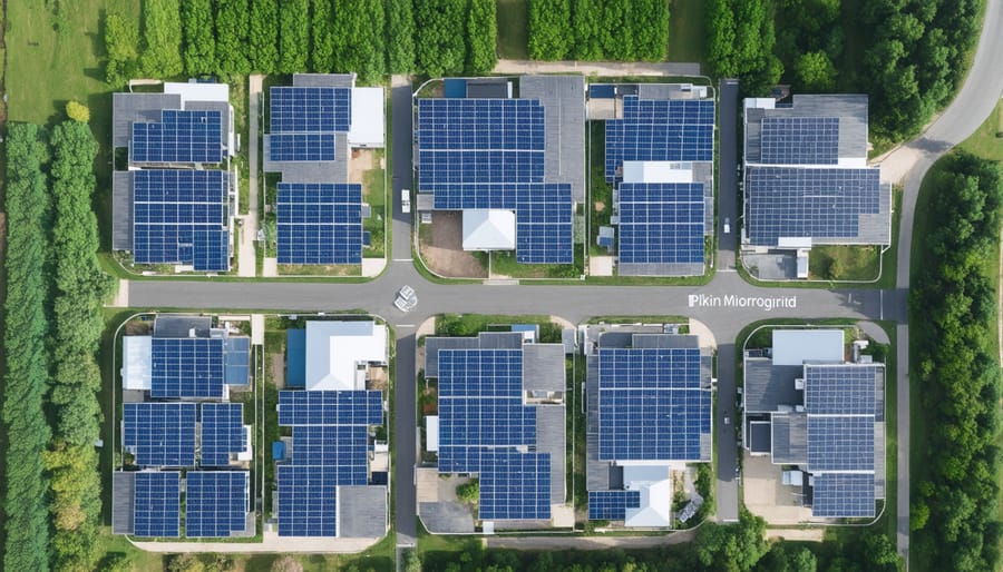 Smart community microgrid system with integrated renewable energy infrastructure