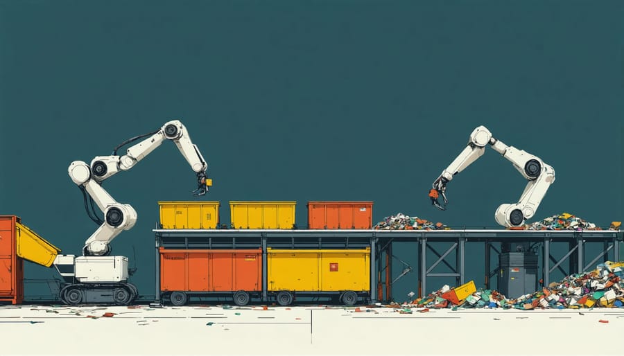 Automated resource recovery system using artificial intelligence to sort waste materials