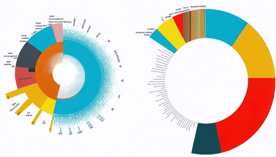 Interactive graph comparing traditional GDP metrics with circular economy performance indicators