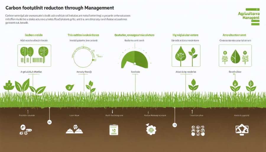 Infographic illustrating the environmental benefits of agricultural residue management