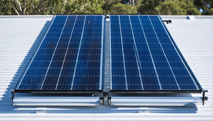 Comparison of flat-plate and evacuated tube solar hot water collectors installed on a house roof