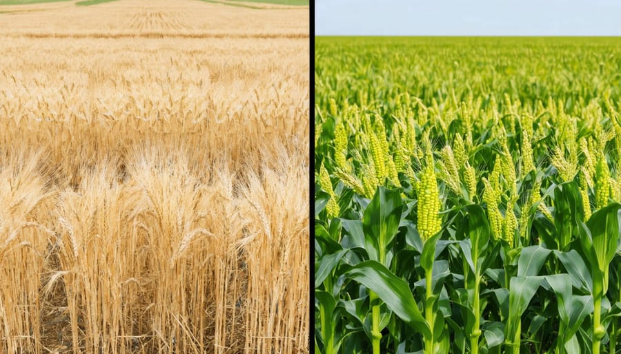 Side-by-side comparison of wheat stubble and corn stover as agricultural biomass resources