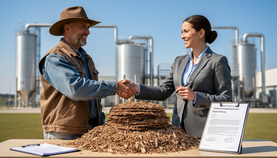 Warehouse storing organized agricultural waste and forestry biomass for bioenergy production
