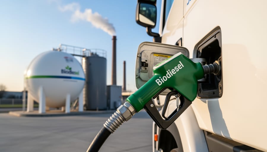 Comparison of conventional diesel and biodiesel fuel samples held in containers