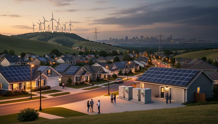 Regional community microgrid facility with solar and bioenergy infrastructure