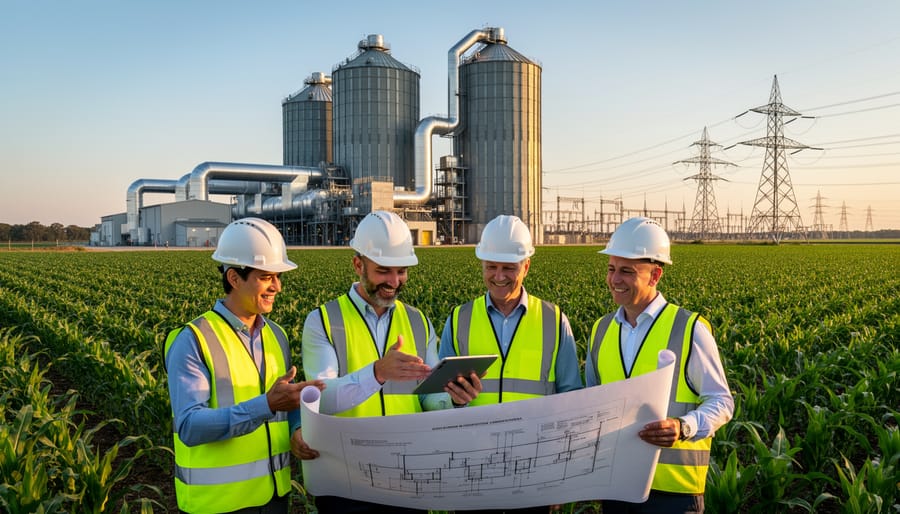 Successful Australian bioenergy facility showing integrated renewable energy operations